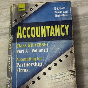 D K Goel Accountancy Class CII Volume 1