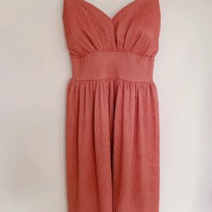 Brand New Peach Strap Dress