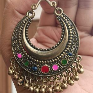 Hanging Chandbali Style Earrings