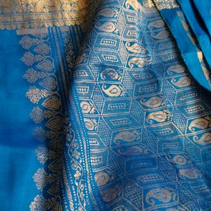 Pure Kanchi Pattu Saree 💙