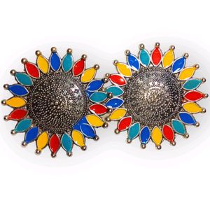 Multicolour Flower Earrings