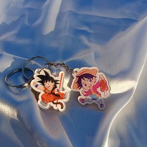 Goku And Luffy Keychain ( Double Side View)