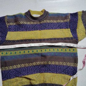 Korean Multi Printed Sweater