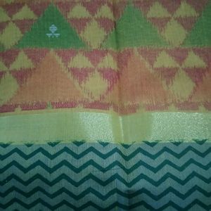 Summer Saree With Blouse Material