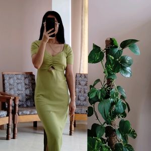 Cut-out Bodycon Maxi Dress