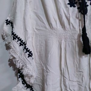 Brand New Kaftan Style White Top For Women