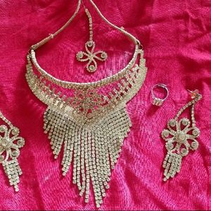 Silver Daimond Jewellery Set