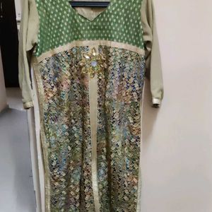 New Kurtha🥳 with Front Net Work Design