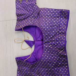 Boondi Heavy Blouse Purple