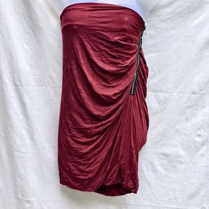 SEXY BURGUNDY COLOUR TUBE BODYCON