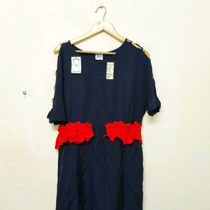 Trendy New Navy Blue Dress For Women