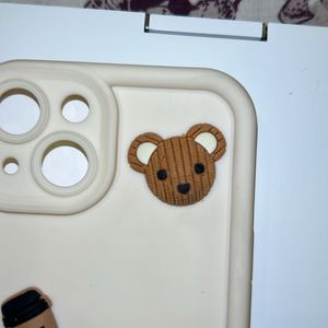 Iphone 14 Beige 🐻 Bear Cover