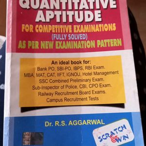 Quantitative Aptitude By Dr. R.S. Aggarwal