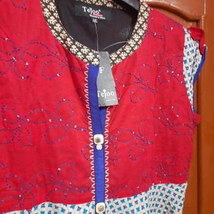 Brand New PureCotton Asymmetrical Designer Kurta