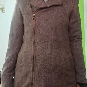 🌸 Women's 🌸 XS Herringbone Pattern Brown Coat