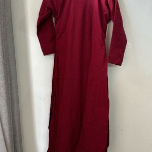 Kurti Maroon With Sequence