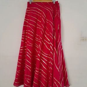 Pink Printed Skirt (Women's)