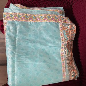 Beautiful Light Blue Saree *new* Never Used