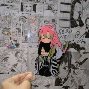 Mitsuri And Obanai Glass Painting