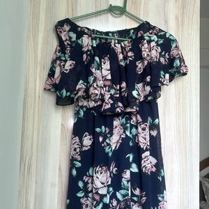 Wrap Bodycon Off Shoulder Dress