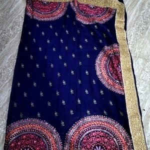 Eambradary Stone Work Chiffon Saree