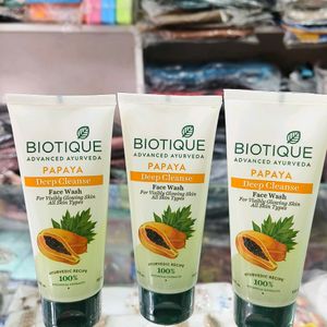 BIOTIQUE PAPAYA DEEP CLEANSE FACE WASH