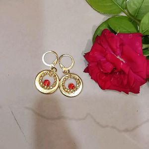 Golden Earrings Pack Of 4