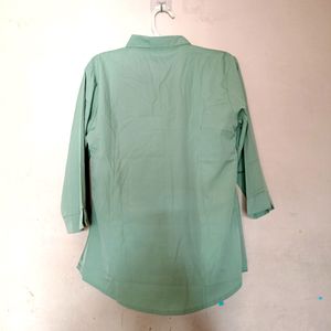 Women Shirt Pastel Green