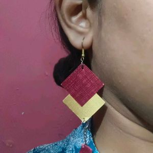 Hand Made Paper Earring