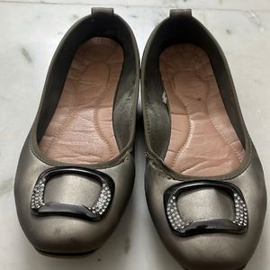 Women Bata Grey Ballerina