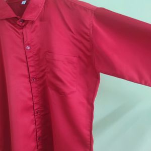 Red Satin Shirt ( Men )