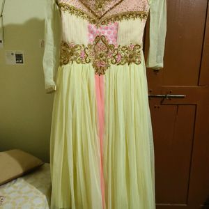 Creme Heavy Work Gown