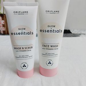 Oriflame Glow  Face Wash, Scrub &Mask Combo