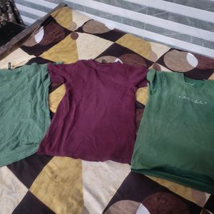 Combo Of 3 Used Totally T-shirt For Mens M Size