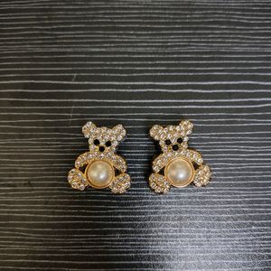 Croc Charms - Golden Teddy Bear