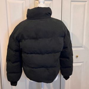 CROPPED BLACK PUFFER JACKET