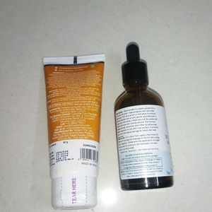 DermaCo Sunscreen + Niacinamide serum