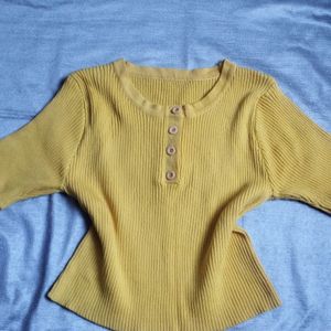 Yellow Crop Top Like New Worn Only Once