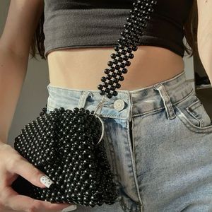 Black Side Beaded Bag