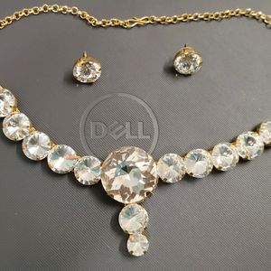 White Korean Necklace Set