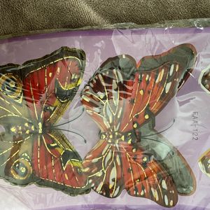 3D Butterfly Sticker