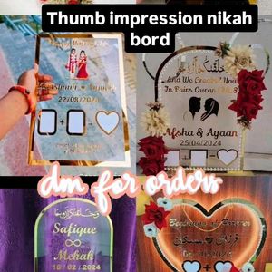 Thumb Impression Nikah Bord