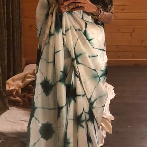 Shibori Organza Saree