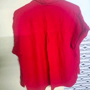 Red Crop Shirt
