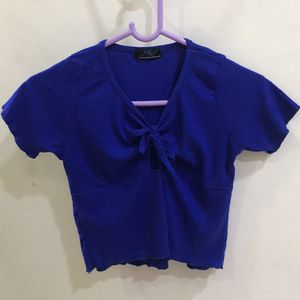 Dark Blue Short Top Middle Cut