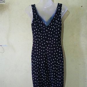 BLACK DOTTED DRESS