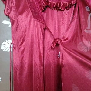 Maroon Night Dress