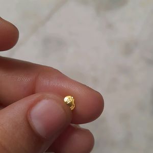 Beautiful New 22crt Gold Dimond Cut Nosepin