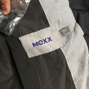 Mexx Black Cotton Blazer