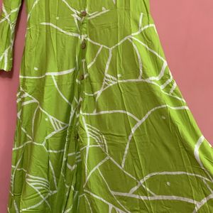 Women printed flared kurta